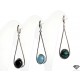 Earrings "Comet" with natural stones